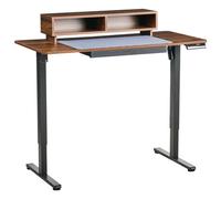 Electric Adjustable Standing Desk LUCAMA Brown/ Black 120 cm 60 cm with USB Port