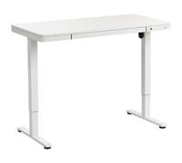 Beliani Electric Adjustable Standing Desk Penly White 120 Cm 60 Cm With Usb Port