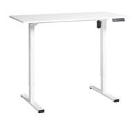 Beliani Electric Adjustable Standing Desk Tavares White 120 Cm 60 Cm