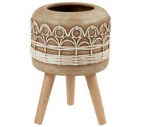 Elevated Plant Pot CYRTOMIUM 27 cm Light Brown