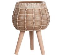 Elevated Plant Pot DARMERA 30 cm Light Brown