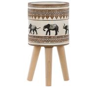 Elevated Plant Pot KOTTES 22 cm Light Brown