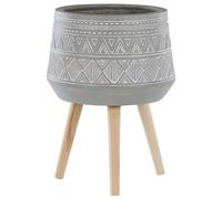 Elevated Plant Pot MALAKI 44 cm Light Grey