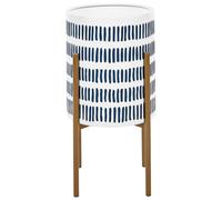 Elevated Plant Pot NEMOROSA Metal 31 cm White