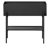 Elevated Plant Pot VINCA Metal 70 cm Black