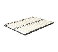 Beliani Eu Super King Slatted Bed Base, 48 Sprung Slats, Steel Frame, Combourg 180X200 Cm