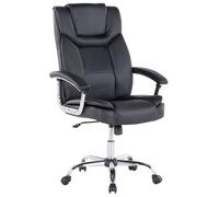 Beliani Executive Chair Advance Faux Leather Black