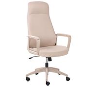 Beliani Executive Chair Ardour Faux Leather Beige