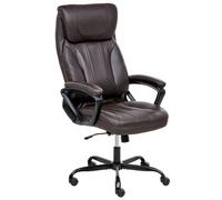Beliani Executive Chair Proud Faux Leather Dark Brown