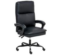Beliani Executive Chair Serene Faux Leather Black
