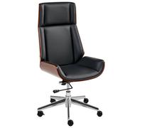 Beliani Executive Chair Tamarack Faux Leather Black