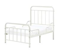 Extendable Kids Bed Metal ANAIS 90 x 200 cm (EU Single) Off-White