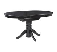 Beliani Extending Dining Table Akron Black 106/150 Cm 106 Cm