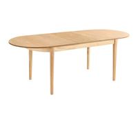 Beliani Extending Dining Table Larto Light Ash Wood 180/220 Cm 90 Cm