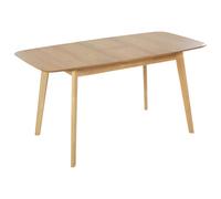 Extending Dining Table MADOX Light Oak 75 cm 120/150 cm