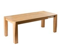 Beliani Extending Dining Table Mission Light Ash Wood 160/200 Cm 90 Cm