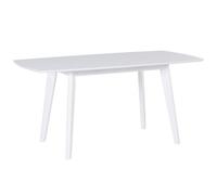 Beliani Extending Dining Table Sanford White 120/160 Cm 80 Cm, White