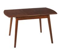 Beliani Extending Dining Table Toms Dark Brown 100/130 Cm 80 Cm