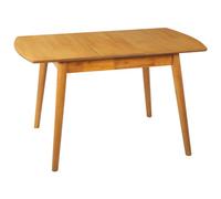 Beliani Extending Dining Table Toms Light Brown 100/130 Cm 80 Cm