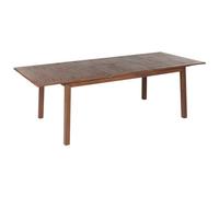 Beliani Extending Garden Dining Table Cesana 180/240/100cm Acacia Wood Dark Brown