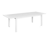 Extending Garden Dining Table SKALOMA 180/240 cm 90 cm Metal White