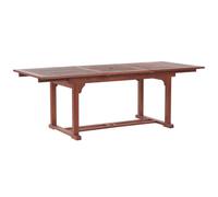 Extending Garden Dining Table TOSCANA 160/220 cm 90 cm Acacia Wood Dark Brown