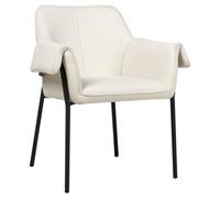 Beliani Fabric Accent Chair Light Beige Arla