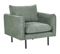Beliani Fabric Armchair Green Vinterbro
