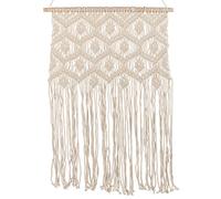 Beliani Fabric Wall Hanging Kaleri Cotton 102 Cm Beige