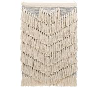Beliani Fabric Wall Hanging Kotra Cotton 106 Cm Beige