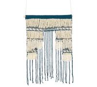Beliani Fabric Wall Hanging Nadra Cotton 77 Cm Light Beige