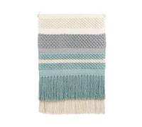Beliani Fabric Wall Hanging Pariko Cotton 105 Cm Green