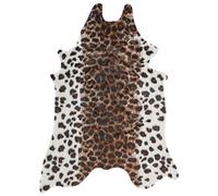 Beliani Faux Cowhide Rug Bogong Brown/ White 130 X 170 Cm