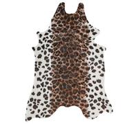 Beliani Faux Cowhide Rug Bogong Brown/ White 150 X 200 Cm