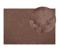 Beliani Faux Fur Rug GHARO Brown 160x230 cm