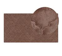 Faux Fur Rug GHARO Brown 80 x 150 cm