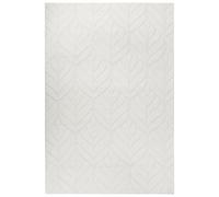 Beliani Faux Fur Rug Mitchell Off-White 160 X 230 Cm