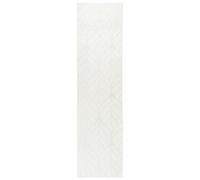 Beliani Faux Fur Rug Mitchell Off-White 80 X 300 Cm