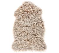 Beliani Faux Fur Rug Mungo Beige 63 X 95 Cm