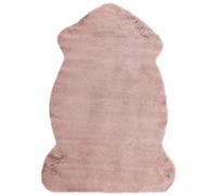 Beliani Faux Fur Rug Undara Pink 60 X 90 Cm