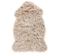 Beliani Faux Sheepskin Rug Artificial Fur Throw Cover Fluffy Soft Decor 63 x 95 cm Beige Mungo
