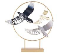 Beliani Figurine Bird SAMARIUM Metal Gold, Gold