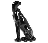 Beliani Figurine Jaguar Broye Black