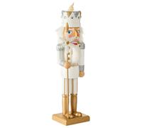 Beliani Figurine Ljungan Nutcracker 37 Cm White