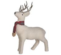Beliani Figurine Mustola Reindeer 48 Cm White