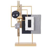 Beliani Figurine Sulfur Metal Gold