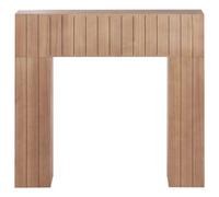 Beliani Fireplace Mantel Bunbury Light Brown