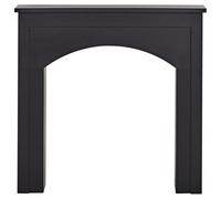 Beliani Fireplace Mantel Busselton Black