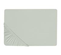 Fitted Sheet JANBU Cotton 140 x 200 cm Light Green