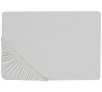 Fitted Sheet JANBU Cotton 140 x 200 cm Light Grey